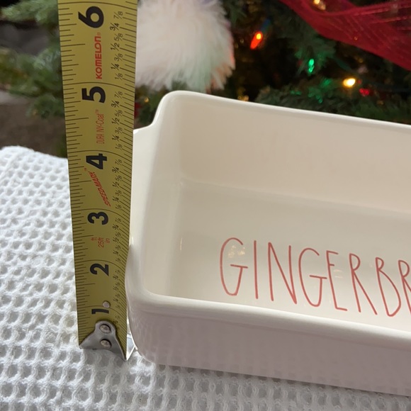 Rae Dunn ‘Gingerbread’ Loaf Pan. NWOT. Never used. Cream with Orange LL … - Picture 6 of 7